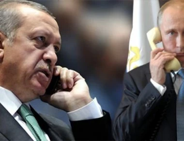 Στο τηλέφωνο Ρ.Τ.Ερντογάν και Βλαντιμίρ Πούτιν για την κατάσταση στην Αφρίν